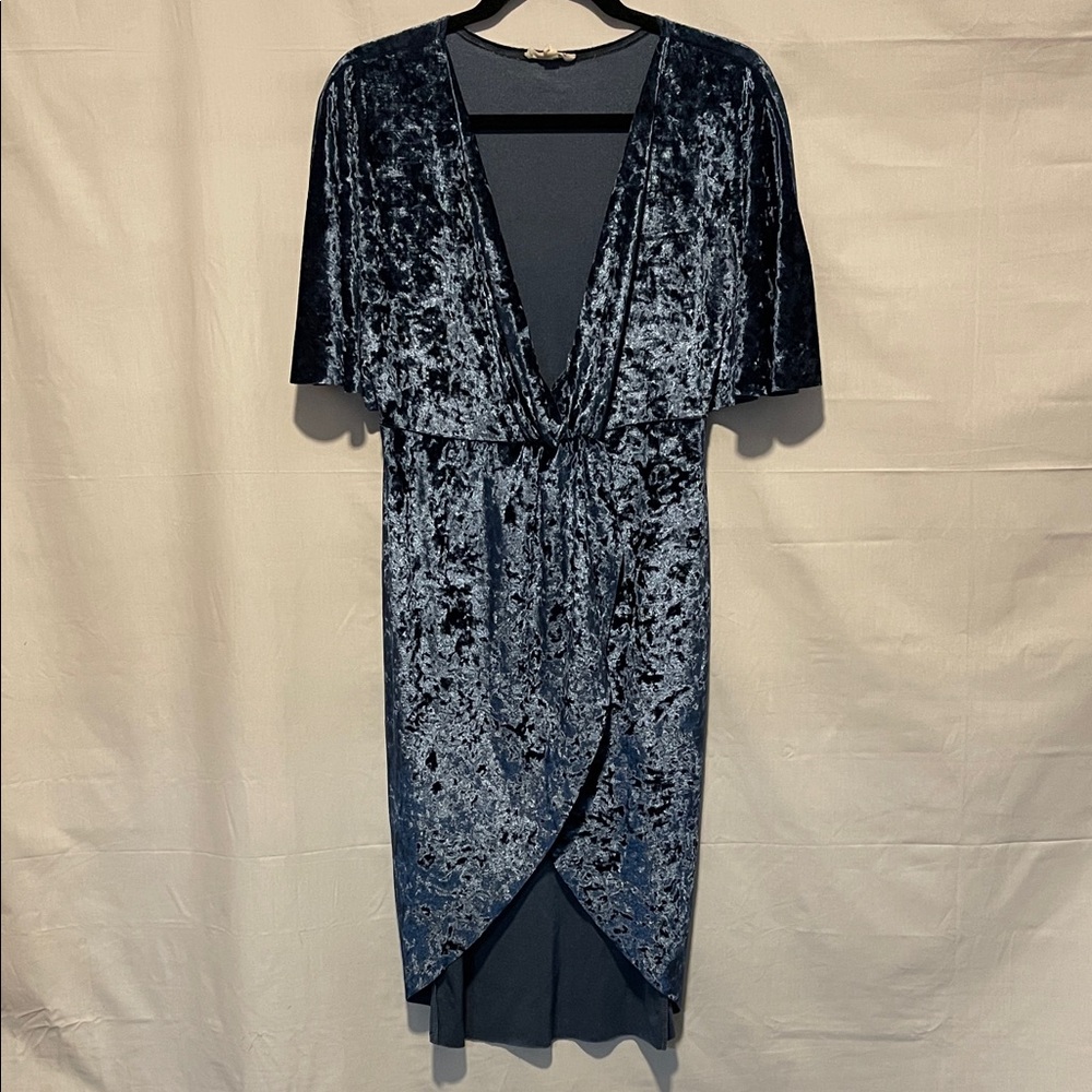 Rolla Coster Velvet Mini Dress in Black